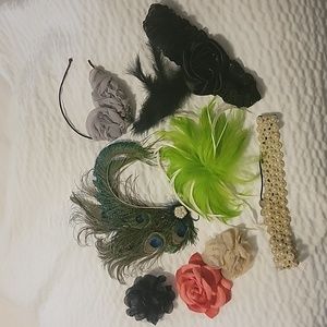 Lot of 8 decorative hair accessories